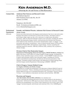 Microsoft Word - Ken Anderson MD - CV[removed]revision.docx