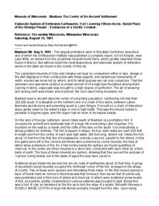 Native American history / Archaic period in the Americas / Mound builder / Mounds / Tumulus / Mound / Fort Ancient culture / Ometepe / Pinson Mounds / History of North America / Americas / Archaeology