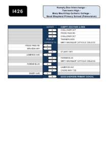 Humpty Doo Interchange Taminmin High Mary MacKillop Catholic College Good Shepherd Primary School (Palmerston)  i426 DEPART R