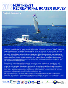2012  NORTHEAST RECREATIONAL BOATER SURVEY  Project Summary