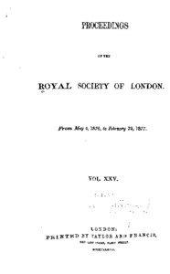 Proceedings of the Royal Society of London