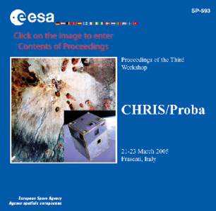 SP-593 Third CHRIS/Proba Workshop