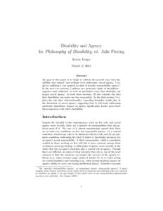 Sociology / Mental retardation / Social model of disability / Moral responsibility / Moral psychology / Physical disability / Developmental disability / Autism spectrum / Invisible disability / Disability / Health / Medicine