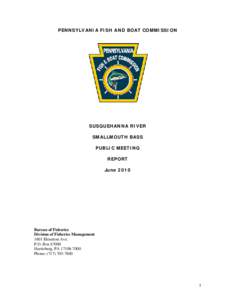 Microsoft Word - PFBC Smallmouth Bass Public Meeting Report_FINAL.doc