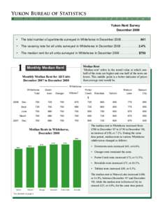 Yukon Bureau of Statistics 2 ÷  9