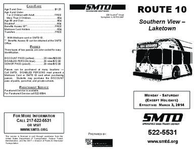 Paratransit / Public transport / Ohio / Springfield Mass Transit District / Transportation in the United States / Transit pass / Greater Cleveland Regional Transit Authority