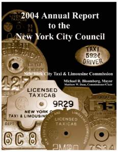 January 10, 2005 Honorable A. Gifford Miller Speaker New York City Council City Hall New York, New York 10007