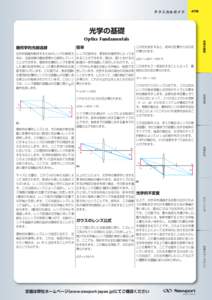 テクニカルガイド  479 光学の基礎 幾何学的光線追跡