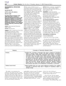 99th United States Congress / Emergency Planning and Community Right-to-Know Act / Immunotoxins / Organochlorides / Persistent organic pollutants / Toxics Release Inventory / Toxic Substances Control Act / Dioxins and dioxin-like compounds / Pesticide / Pollution / United States Environmental Protection Agency / Environment