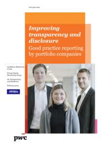 www.pwc.com  Improving transparency and disclosure Good practice reporting