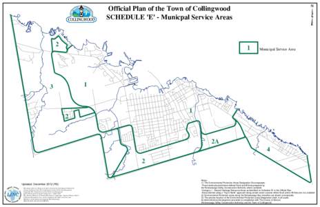 ³  Official Plan of the Town of Collingwood SCHEDULE ’E’ − Municpal Service Areas  2