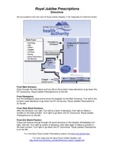 Royal Jubilee Prescriptions Location