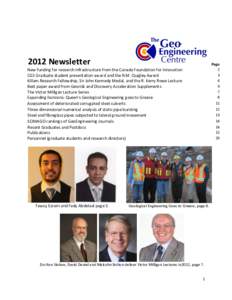 2012 Newsletter  Page 2 3 4