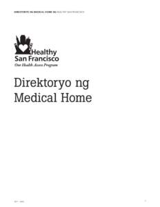 DIREKTORYO NG MEDICAL HOME NG HEALTHY SAN FRANCISCO  Direktoryo ng Medical Home  1471