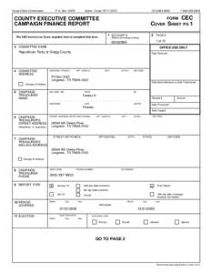 Texas Ethics Commission  P.O. Box[removed]Austin, Texas[removed]