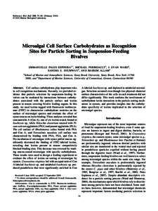 Lectins / Glycoproteins / Proteins / Haptophytes / Carbohydrates / Peanut agglutinin / Isochrysis galbana / Concanavalin A / Isochrysis / Biology / Glycobiology / Biochemistry