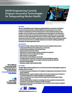 NIOSH Engineering Controls Program Innovative Technologies for Safeguarding Worker Health NIOSH Engineers measuring carbon monoxide emmisions from a marine generator on a Lake Mead houseboat.