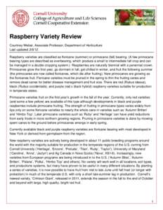 Botany / Raspberry / Disease resistance in fruit and vegetables / Vine training / Rubus idaeus / Kiwifruit / Phytophthora / Phoenix dactylifera / Loganberry / Fruit / Berries / Agriculture
