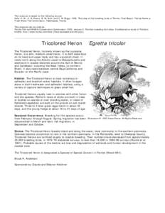 This resource is based on the following source: Kale, H. W., II, B. Pranty, B. M. Stith, and C. W. BiggsThe atlas of the breeding birds of Florida. Final Report. Florida Game an Fresh Water Fish Commission, Talla