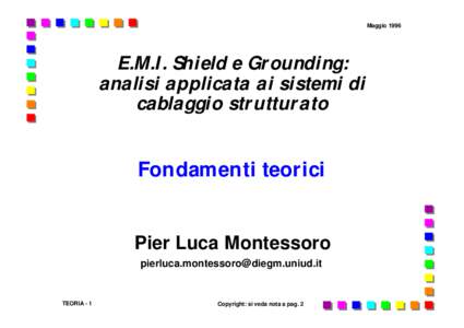 MaggioE.M.I. Shield e Grounding: analisi applicata ai sistemi di cablaggio strutturato