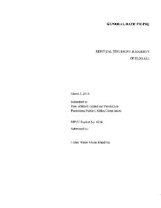 GENERAL RATE FILING  REBUTTAL TESTIMONY & EXHIBITS OF ELDA GIL  March 3,2014