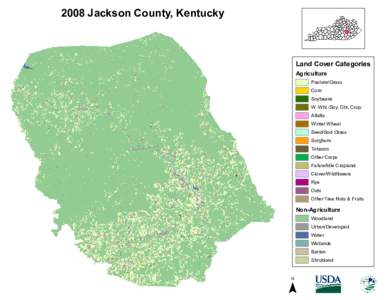 2008 Jackson County, Kentucky  Land Cover Categories Agriculture  Pasture/Grass