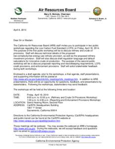 Air pollution in California / California Air Resources Board / Environment of California / Low-carbon fuel standard / Petroleum / Environment / Fuels / Matter / Emission standards