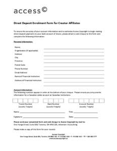 Microsoft Word - Creator_Direct_Deposit_Enrolment_Form