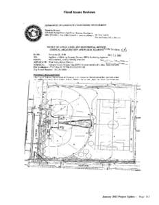 Flood Issues Reviews  January 2012 Project Update ~ Page | 112 FCZD Project Status January 2012