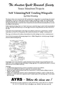 Aerospace engineering / Sail / Wingsail / Reefing / Aircraft / Wing / Winch / Marine propulsion / Watercraft / Transport