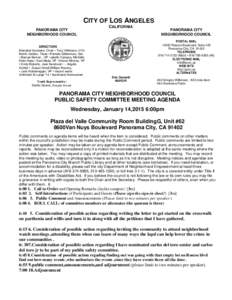 Geography of California / Southern California / Political science / Public comment / Public policy / United States administrative law / Neighborhood councils / Van Nuys /  Los Angeles / Panorama City /  Los Angeles / Meetings / Parliamentary procedure / Government