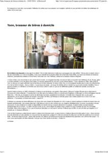 Yann, brasseur de bières à domicileleParisien.fr  1 di 1 http://www.leparisien.fr/espace-premium/seine-saint-denis-93/yann-br...