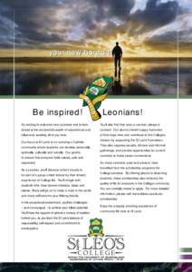 TAC - St Leos Foundation - New Leonians & Alumni flyer.indd