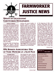 FARMWORKER JUSTICE NEWS Volume 14, No. 1 Farmworker Justice Fund, Inc.
