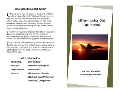 Airport Lights Out Pamphlet safety seminar