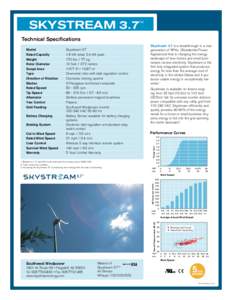 SKYSTREAM 3.7  TM Technical Specifications Skystream 3.7