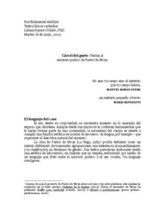 Rey Emmanuel Andújar Textos líricos caribeños Liliana Ramos Collado, PhD