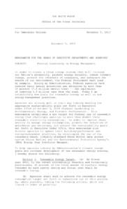 Energy policy / Renewable electricity / Sustainable building / Sustainable architecture / Renewable Energy Certificate / Sustainable energy / Energy conservation / Energy Star / Executive Order 13514 / Energy / Environment / Energy economics