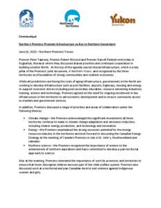 Politics of Canada / Canada / Government / Peter Taptuna / Premier / Northwest Territories / Nunavut / Pierre Trudeau / Yukon / Provinces and territories of Canada / Arctic Ocean / Beaufort Sea