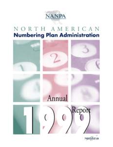 N O RT H A M E R I C A N Numbering Plan Administration Annual  1999