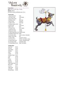 Design Name: Steampunk Carousel - Deer (UT6910) Size: 5.87