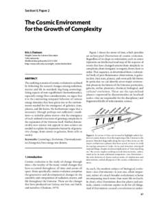 Section V, Paper 2  The Cosmic Environment for the Growth of Complexity  Eric J. Chaisson