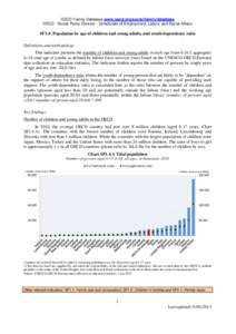 OECD Family Database www.oecd.org/social/family/database OECD - Social Policy Division - Directorate of Employment, Labour and Social Affairs SF1.4: Population by age of children and young adults, and youth-dependency ra