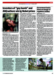 NEWS Downloaded from bmj.com on 11 October 2007 thp nfs/alamy  Inventors of “gay bomb” and