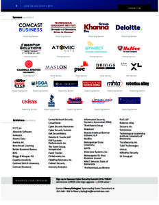 3  Cyber Security Summit 2013 Sponsors