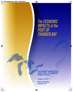 Port-ThunderBay_Layout[removed]:29 AM Page i  The ECONOMIC IMPACTS of the PORT OF THUNDER BAY