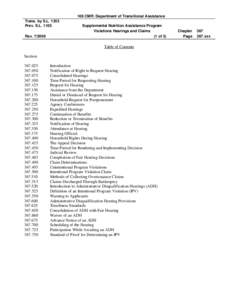 106 CMR: Department of Transitional Assistance Trans. by S.L[removed]Prev. S.L[removed]Rev[removed]Supplemental Nutrition Assistance Program