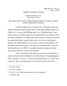 Community Reinvestment Act / Community development / Frost National Bank / Financial services / Savings and loan association / Federal Deposit Insurance Corporation / Western National Bank / Economy of the United States / Federal Reserve System / Financial institutions / United States housing bubble / Politics of the United States