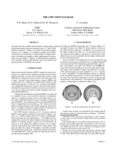 THE CIPIC HRTF DATABASE V. R. Algazi, R. O. Duda and D. M. Thompson C. Avendano  CIPIC