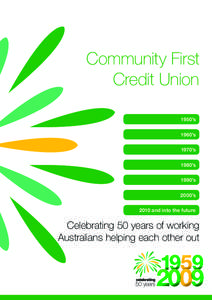 Community First Credit Union 1950’s 1960’s 1970’s 1980’s